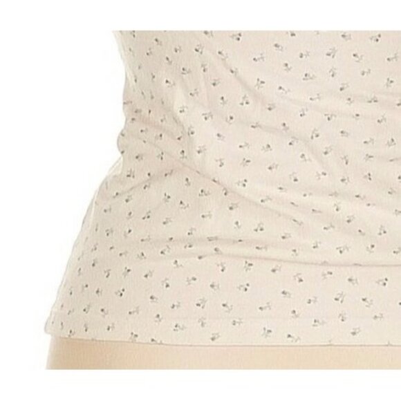 Brandy Melville Floral Lace Trim Cami Top Cottagecore Coquette Y2K Revive Flirty - Picture 10 of 12